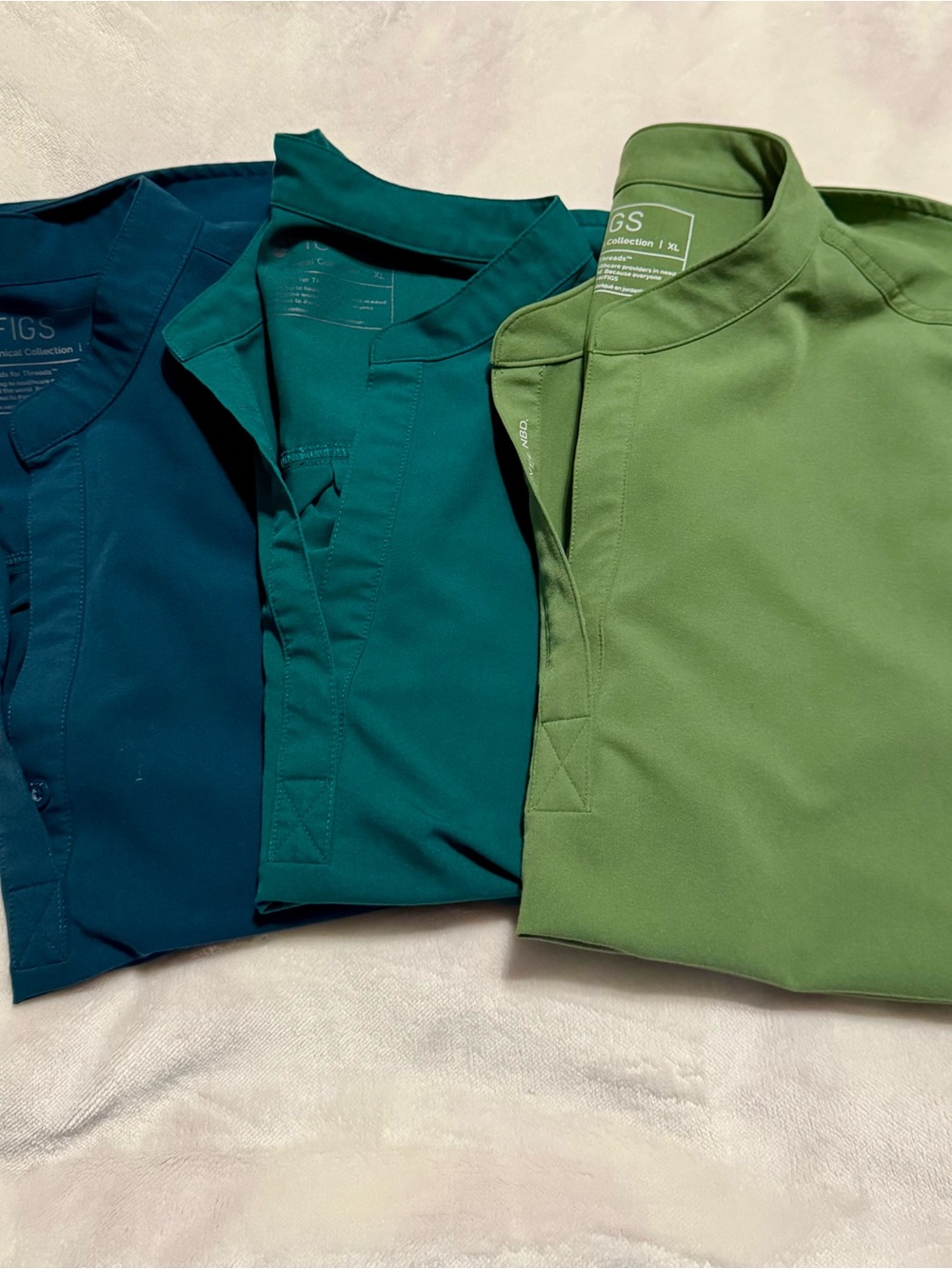 Figs brand Women’s Teal, Blue and Green Rafael scrub tops
